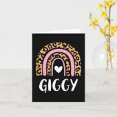 Leopard Print Rainbow Niedlich Mütter Day Funny Gi Karte (Gelbe Blume)