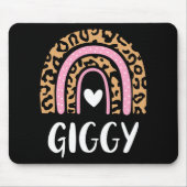 Leopard Print Rainbow Niedlich Mütter Day Funny Gi Mousepad (Vorne)