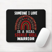 Leopard Print Rainbow Sickle Cell Warrienes Mousepad (Mit Mouse)