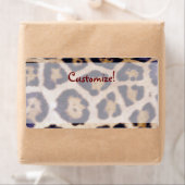 Leopard Print Real Fur Cat Muster Label (Insitu)