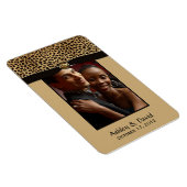 Leopard Print Ribbon Jewel Foto Flexible Magnet (Rechte Seite)