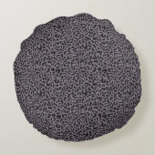 Leopard Print Round Cushion Rundes Kissen (Rückseite)