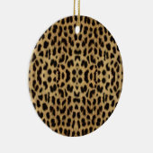 Leopard Print Round Ornament (Rechts)