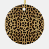 Leopard Print Round Ornament (Vorne)