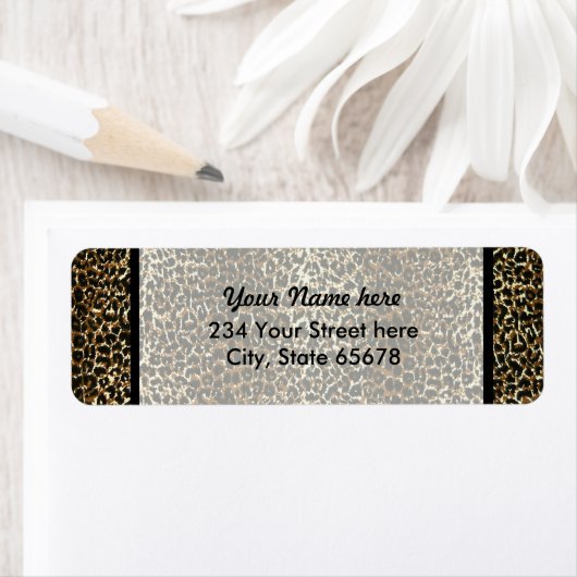 Leopard Print Rücksendeadressen-Aufkleber (Insitu)