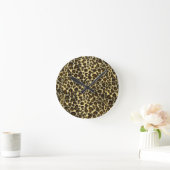Leopard Print Runde Wanduhr (Zuhause)