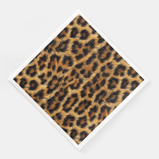 Leopard Print Safari Party Supplies ID1153 Serviette (Ecke)