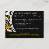 Leopard Print Salon Loyalität Treuekarte (Rückseite)