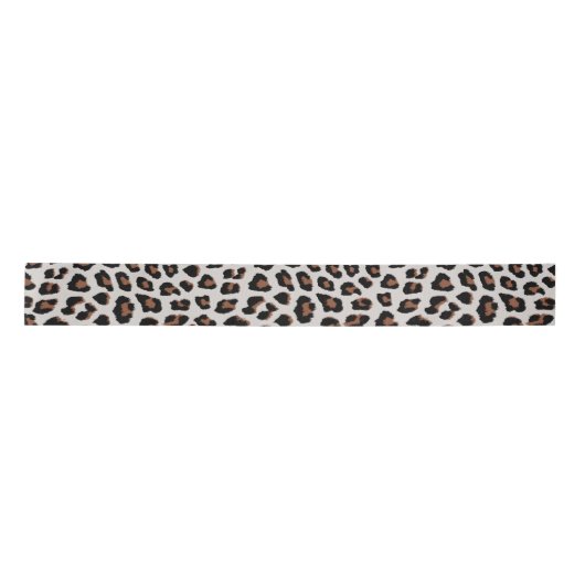 Leopard Print Satinband (Vorderseite)