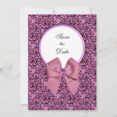 Leopard Print Save the Date (Vorderseite)