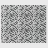 Leopard Print - Schatten von Grau Geschenkpapier (Flach)