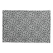 Leopard Print - Schatten von Grau Kissenbezug (Rückseite)