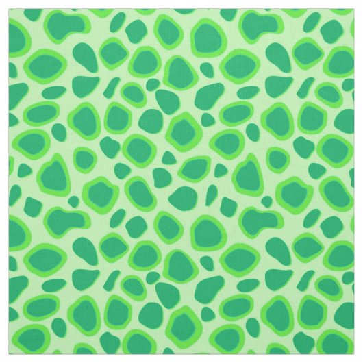 Leopard Print - Schatten von Mint Greenmint Stoff (Muster)