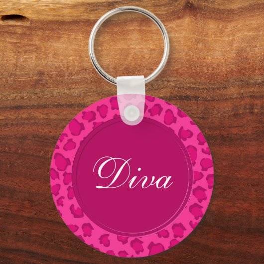 Leopard Print Schlüsselanhänger (Vorderseite)