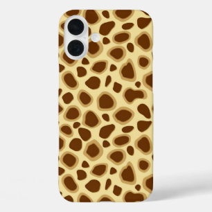 Leopard Print - Schokolade Brown und Camel Tan iPhone 16 Plus Hülle