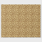 Leopard Print - Schokolade Brown und Camel Tan Geschenkpapier (Flach)
