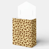 Leopard Print - Schokolade Brown und Camel Tan Geschenkschachtel (Geöffnet)