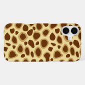 Leopard Print - Schokolade Brown und Camel Tan iPhone Hülle (Rückseite (Horizontal))