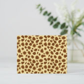Leopard Print - Schokolade Brown und Camel Tan Postkarte (Stehend Vorderseite)