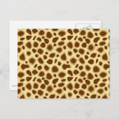 Leopard Print - Schokolade Brown und Camel Tan Postkarte (Vorne/Hinten)
