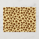 Leopard Print - Schokolade Brown und Camel Tan Postkarte (Vorderseite)