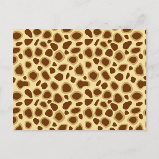 Leopard Print - Schokolade Brown und Camel Tan Postkarte (Vorderseite)
