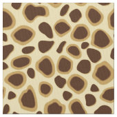 Leopard Print - Schokolade Brown und Camel Tan Stoff (Nahaufnahme)