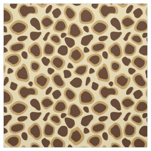 Leopard Print - Schokolade Brown und Camel Tan Stoff (Muster)
