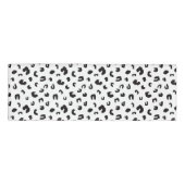 Leopard Print Schwarz-Weiß Namenschild (Vorderseite)
