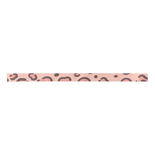 Leopard print seamless design  satinband (Vorderseite)