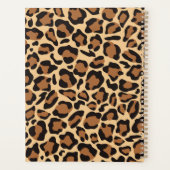 Leopard Print Seamless Muster Individuelle Name Planer (Rückseite)