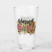 Leopard Print Seligen Mama Glas (Rückseite)