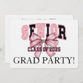 Leopard Print Senior Celebration Einladung (Vorne/Hinten)