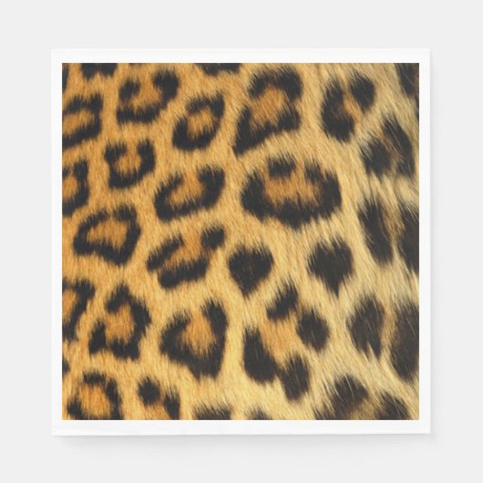 Leopard Print Serviette (Vorderseite)