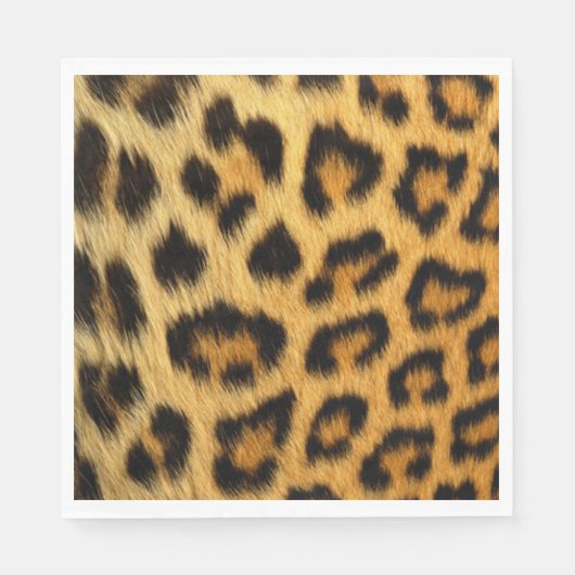 Leopard Print Serviette (Vorderseite)