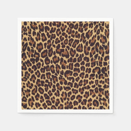 Leopard Print Serviette (Vorderseite)