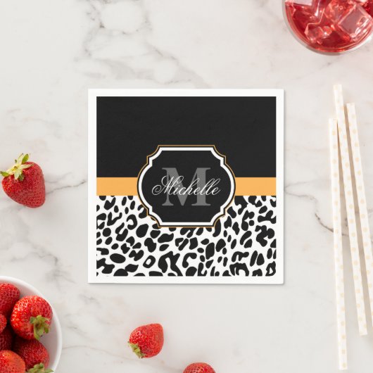 Leopard Print Serviette (Beispiel)