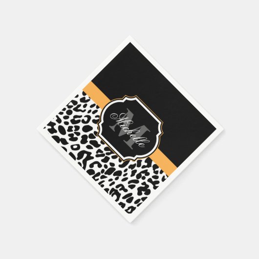 Leopard Print Serviette (Ecke)