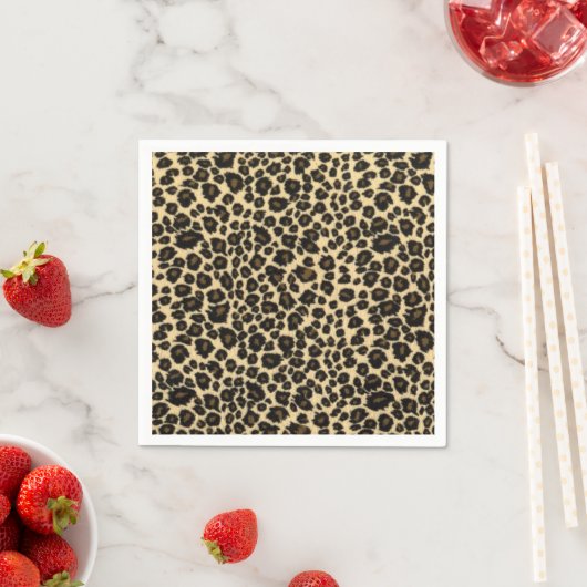 Leopard Print Serviette (Beispiel)