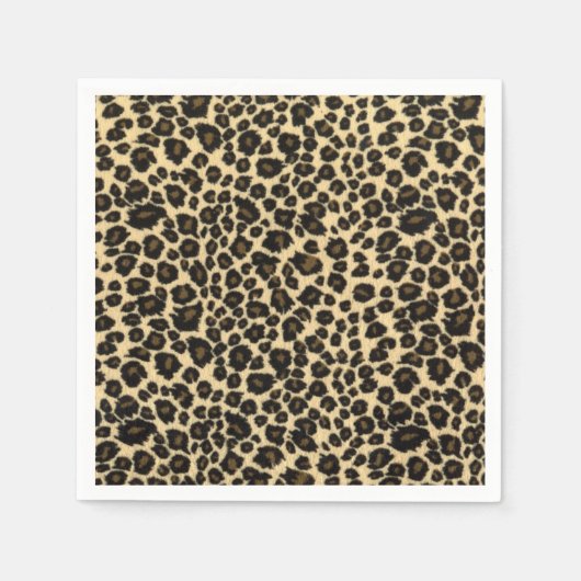 Leopard Print Serviette (Vorderseite)