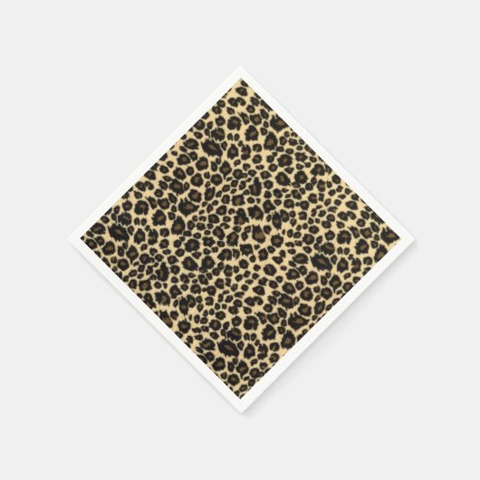 Leopard Print Serviette (Ecke)