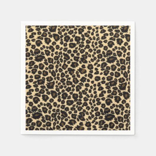 Leopard Print Serviette (Vorderseite)