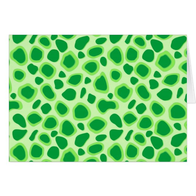 Leopard Print - Shades of Lime Green (Vorderseite (Horizontal))