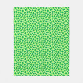 Leopard Print - Shades of Lime Green Fleecedecke (Vorderseite)
