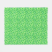 Leopard Print - Shades of Lime Green Fleecedecke (Vorderseite (Horizontal))