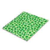 Leopard Print - Shades of Lime Green Fliese (Seite)