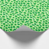 Leopard Print - Shades of Lime Green Geschenkpapier (Ecke)