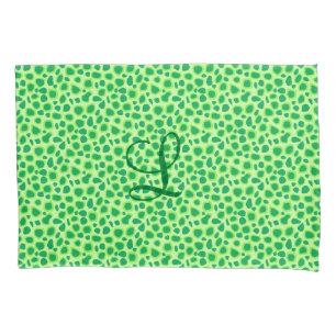 Leopard Print - Shades of Lime Green Kissenbezug
