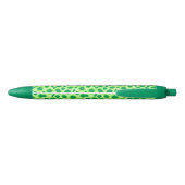 Leopard Print - Shades of Lime Green Kugelschreiber (Rückseite)