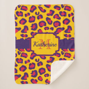 Leopard Print Sherpadecke